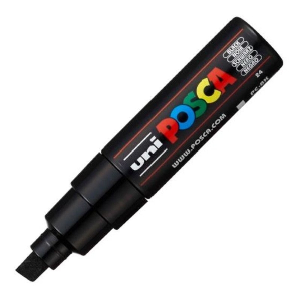Marcador POSCA PC-8K - 8mm · Negro · 6 Unidades