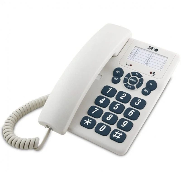 Teléfono de Mesa SPC 3602B - 10 Memorias Indirectas  · Blanco