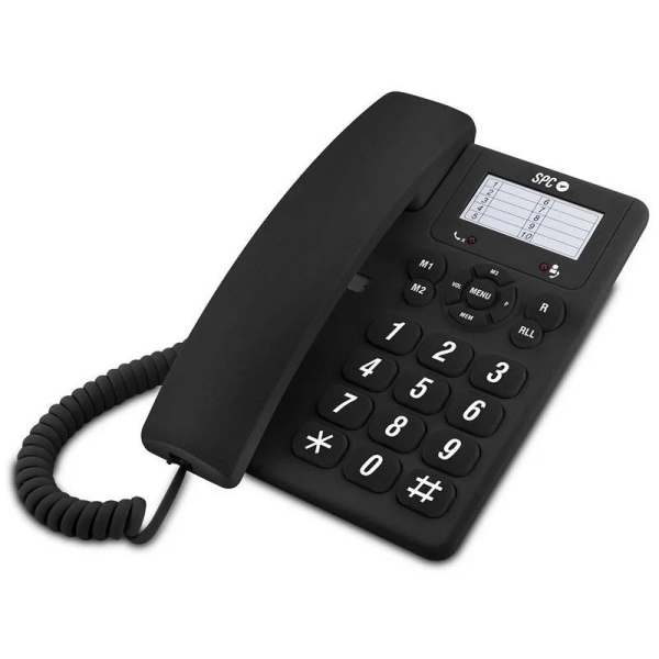 Teléfono de sobremesa SPC 3602N Negro 3 Niveles - 3602N