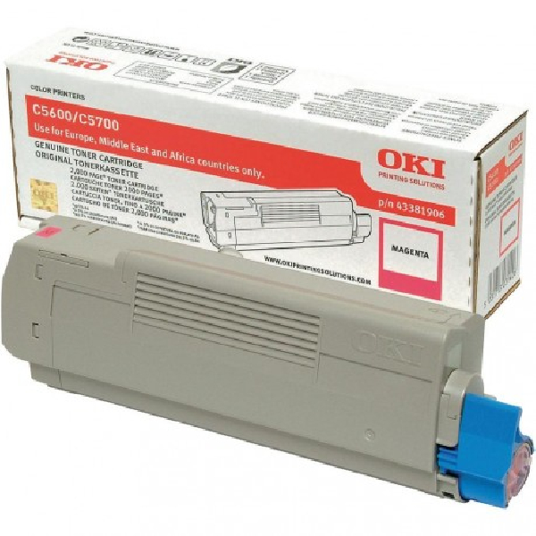 Toner original 43381906 oki magenta