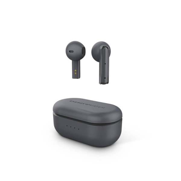 Auriculares Inalámbricos ENERGY SISTEM Style 4 - BT 5.1 · Microfono · Estuche de Carga · Gris
