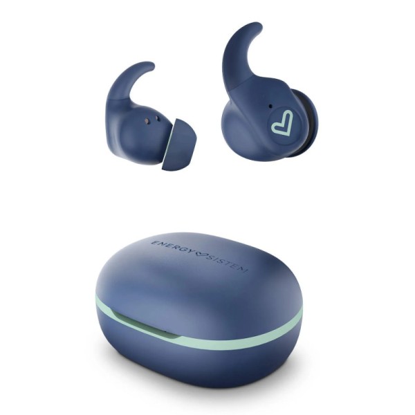 Auriculares Inalámbricos Deportivos ENERGY SISTEM Arena - BT 5.3 · Micrófono · Estuche de Carga · Azul