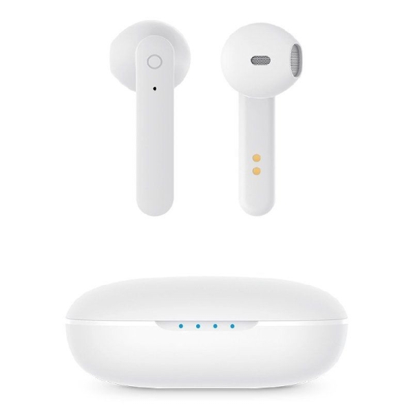 Auriculares Inalámbricos SPC Zion Go 4616B - BT 5.0 · Estuche de carga · Blanco