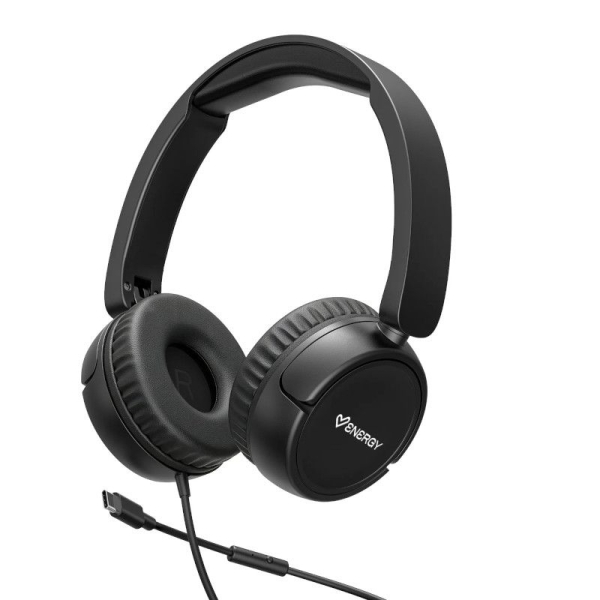 Auriculares Diadema con Cable ENERGY SISTEM Urban - USB Tipo C · Micrófono · Negro