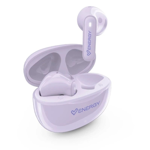 Auriculares Inalámbricos ENERGY SISTEM PopBuds - Micrófono · Estuche de Carga · Lavanda