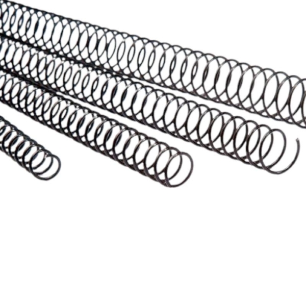 Pack 100 Espiral Metálica FELLOWES 5110101 - Paso 5:1 · 8mm · A4 · Negro