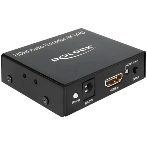 Extractor de Audio DELOCK 62692 - 4K · HDMI · Jack 3.5mm