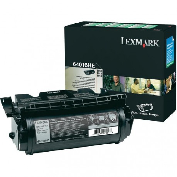 Toner original 64016HE lexmark negro