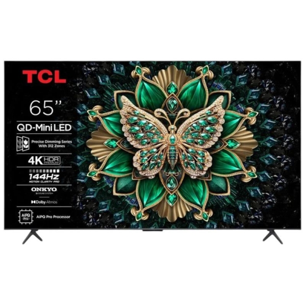 Televisor QLED TCL 65C6K - 65" · 4K Ultra HD · Smart TV · BT 5.4 · HDMI · WiFi · Vesa 300x300