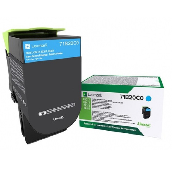 Lexmark - Toner original Cian - 71B20c0