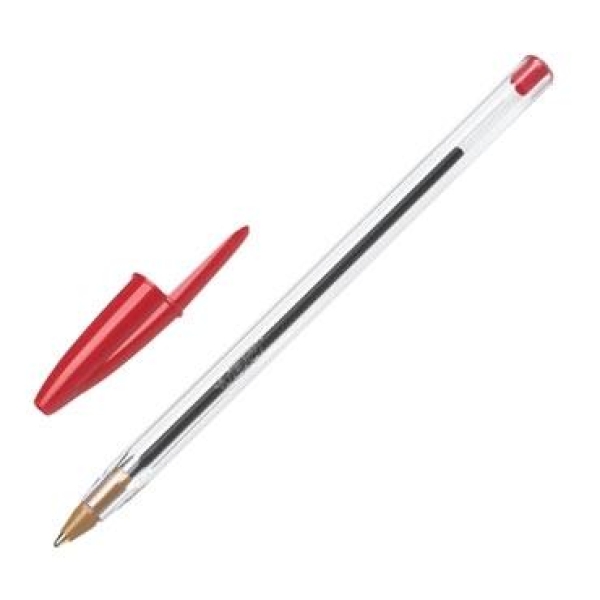 Bolígrafo BIC 8373629 - 1 mm · 50 Unidades · Rojo
