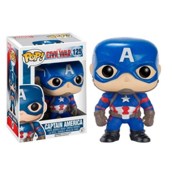 Muñeco FUNKO POP Marvel Civil War 125 Capitan America - 849803072230
