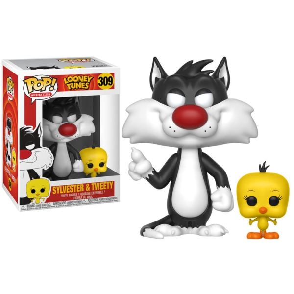 Muñeco FUNKO POP Looney Tunes 309 Silvester & Tweety - 889698219754
