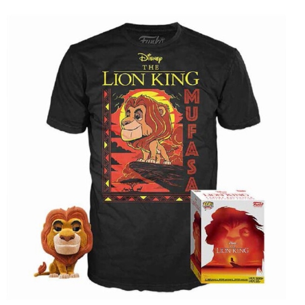FUNKO POP más Camiseta XL Disney El Rey León Mufasa - 889698379731