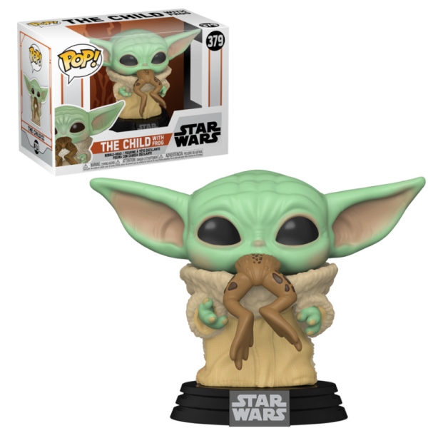 FUNKO POP Baby Yoda con Rana 379 - Star Wars - 889698499323
