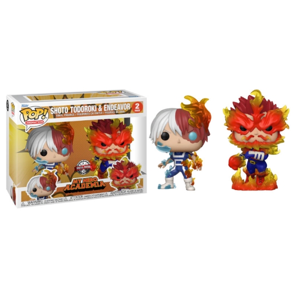 Pack 2 FUNKO POP Shoto Todoroki y Endeavor - My Hero Academia Edición Especial - 889698649933