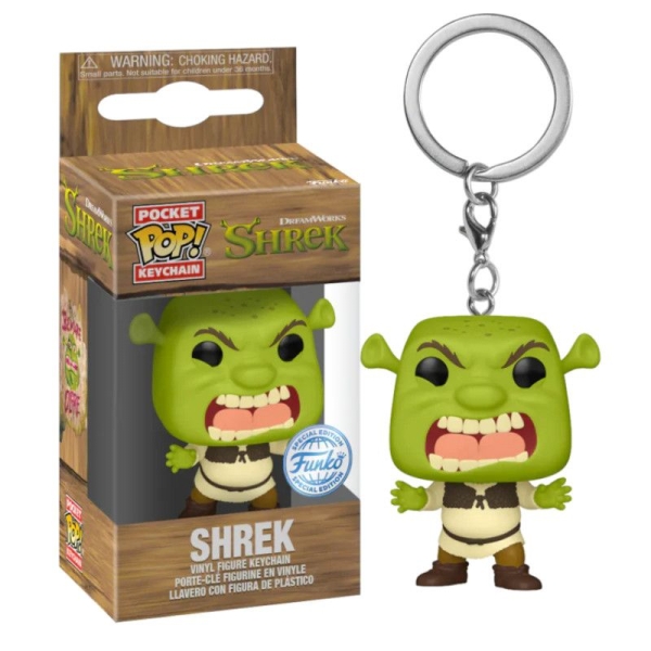 Llavero POCKET POP Shrek  Enfadado Edición Especial - 889698819589