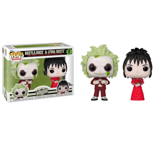 Pack 2 FUNKO POP Beetlejuice & Lydia Deetz - Beetlejuice - 889698830874