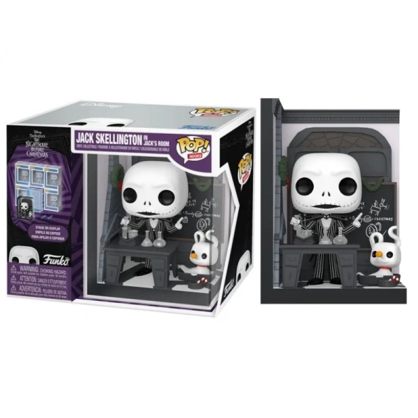 FUNKO POP Jack Skellington en la Habitación de Jack - Pesadilla Antes de Navidad Nooks - 889698903776