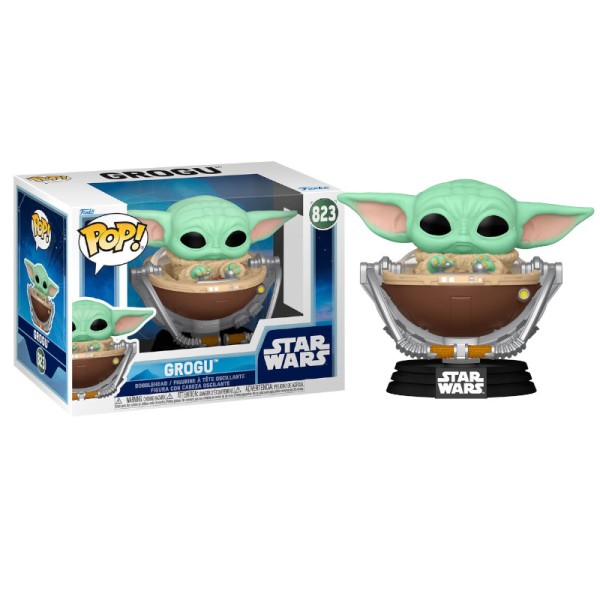 FUNKO POP Grogu en Pram 823 - The Mandalorian - 889698904513