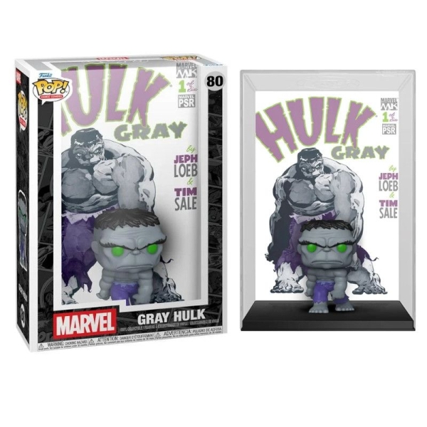 FUNKO POP Hulk Gris 80 - Marvel Comic Cover - 889698935050