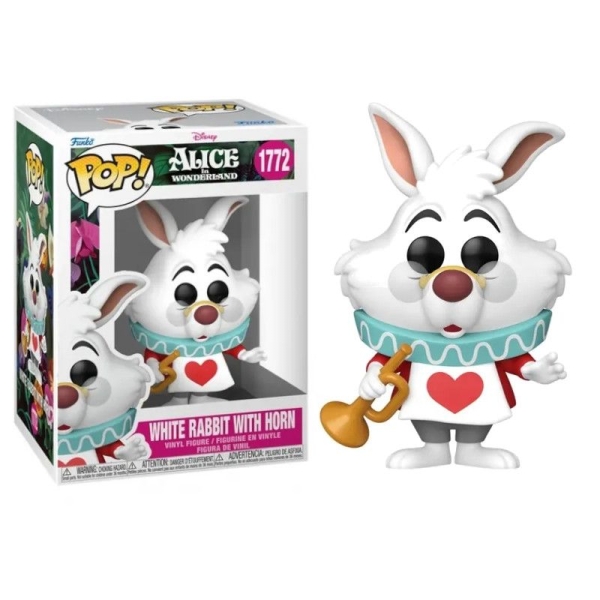 FUNKO POP Conejo Blanco con Trompeta 1772 - Alicia en el País de las Maravillas - 889698937832