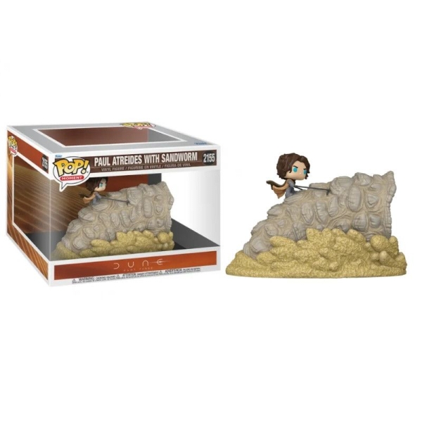 FUNKO POP Paul Atreides con Sandworm 2155 - Dune - 889698941655