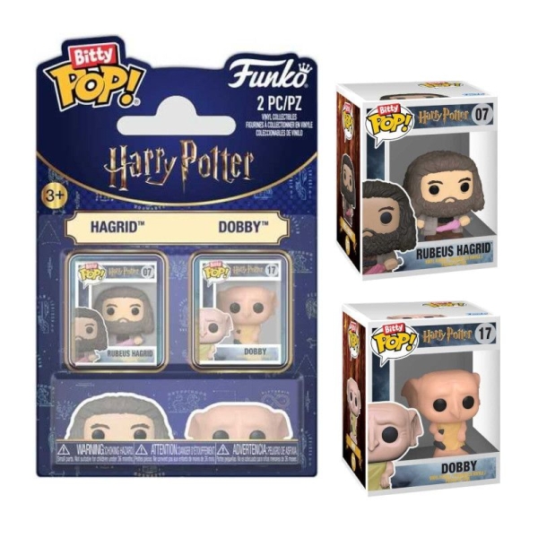 Pack 2 BITTY POP Hagrid y Dobby - Harry Potter - 889698947824