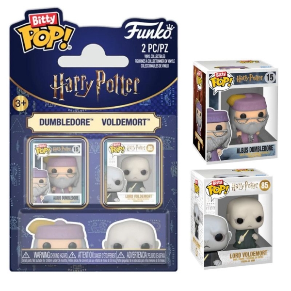 Pack 2 BITTY POP Dumbledore y Voldemort - Harry Potter - 889698947831