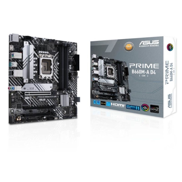 Placa Base ASUS Prime B660M-A-D4-CSM - Socket 1700 · DDR4 · MicroATX