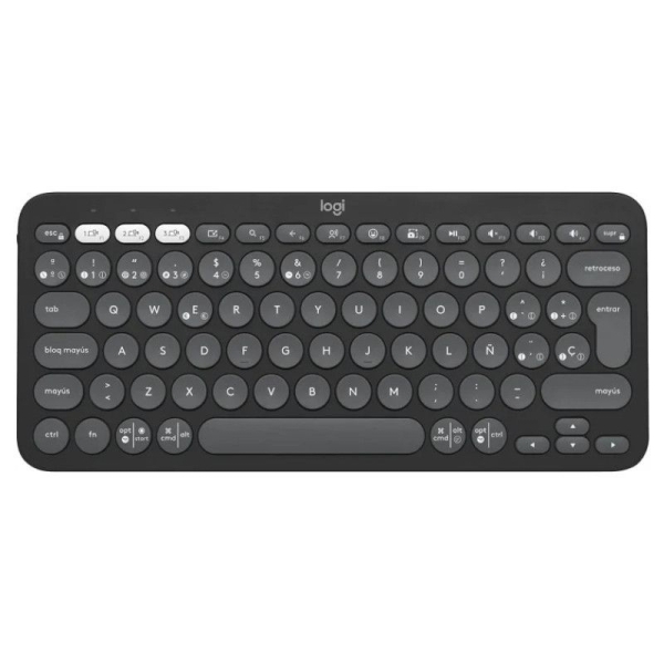 Teclado Inalámbrico LOGITECH PEBBLE Keys 2 K380s - BT · USB · Negro