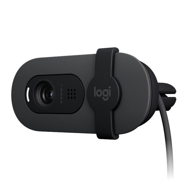 Webcam LOGITECH  Brío 100 960-001585 - 1920 FHD · Micrófono · USB · PC