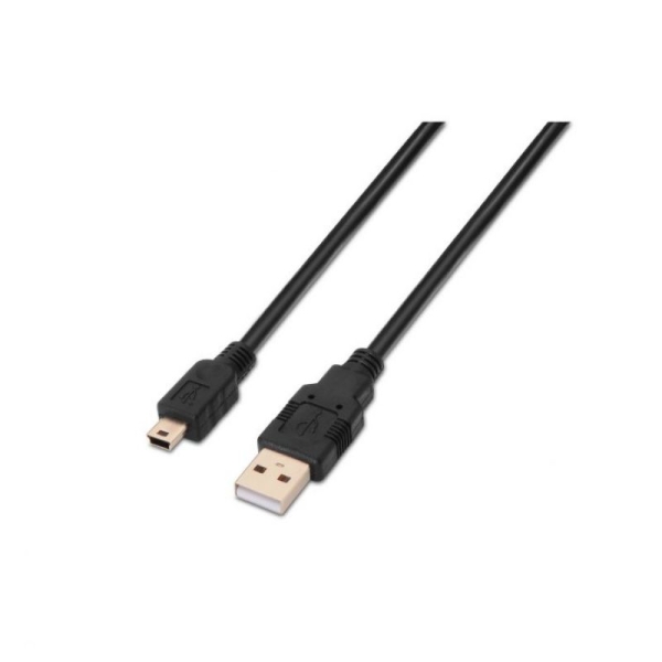 Cable USB 2.0 Tipo A/M a Mini USB Tipo B/M - 3 m · Negro