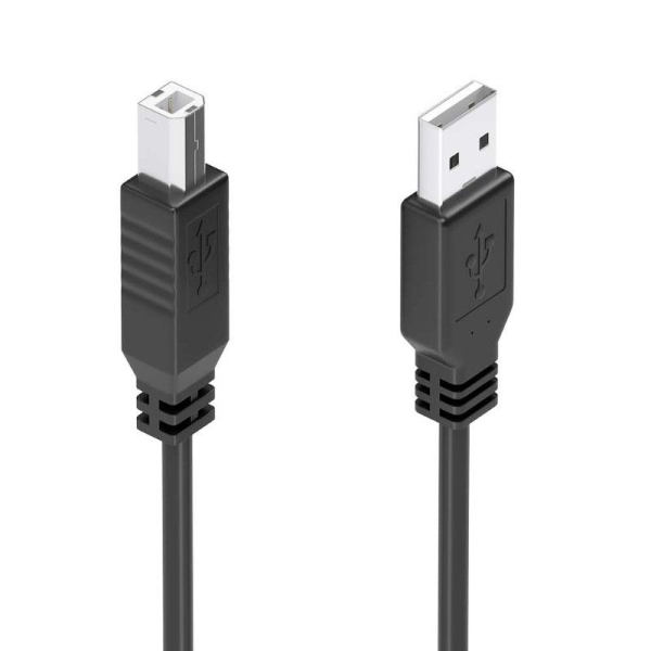 Cable con Amplificador USB 2.0/M a Tipo B/M - 10m · Negro