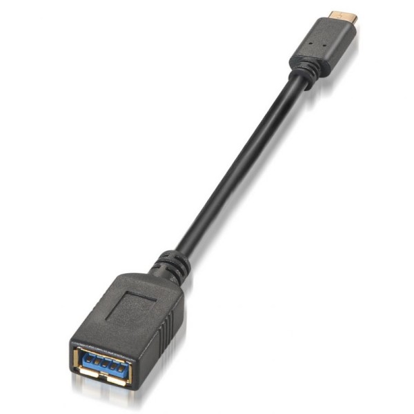 Cable Alargador USB Gen1 3.1 Tipo C/M a USB Tipo A/H - 0.15 m · Negro