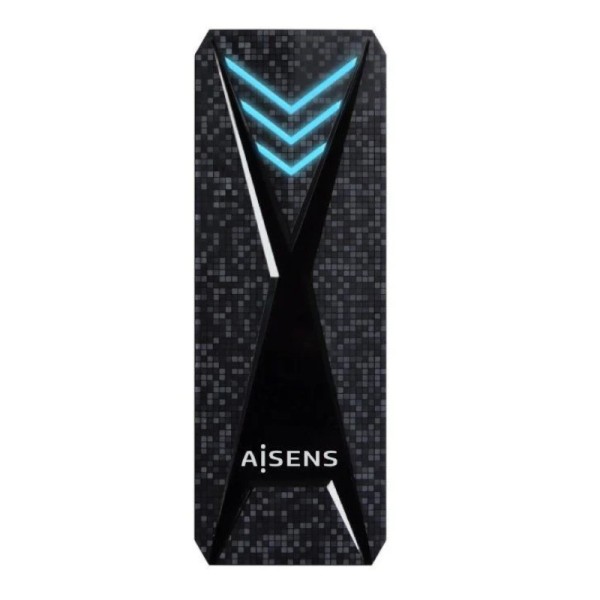 Caja Externa para Disco SSD AISENS ASM2-RGB013B - USB 3.2 Gen2 · M.2 · Negro