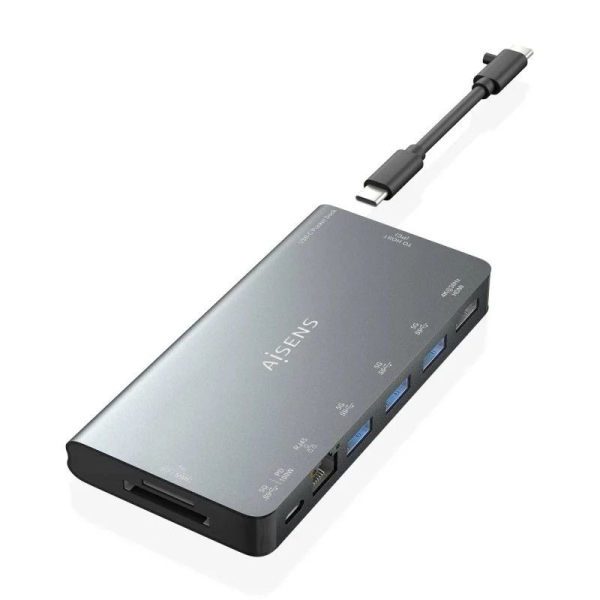 HUB USB Tipo C 3.2 3xUSB 1xRJ45 1xHDMI - 0.10m · Gris