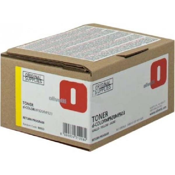 Toner original B0923 olivetti amarillo