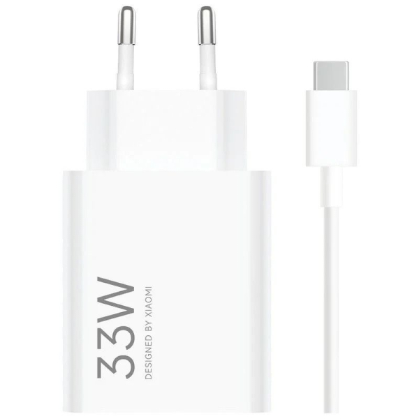 Cargador de Pared con Cable XIAOMI BHR9956EU - 33W · USB Tipo C · Blanco