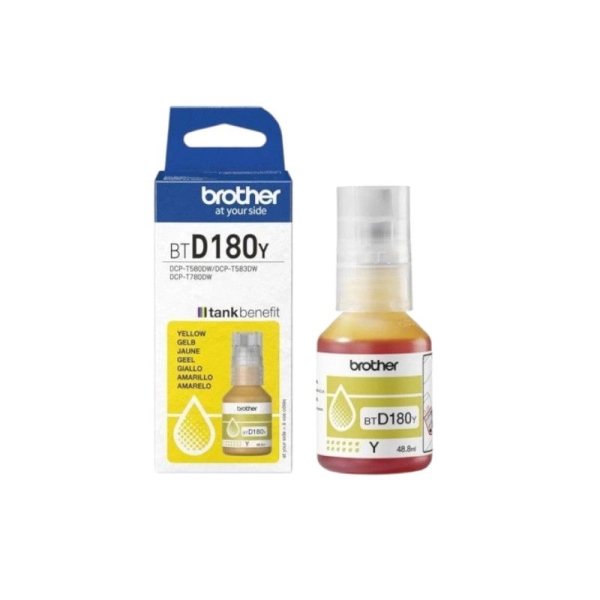Botella Original BROTHER DTD180 Amarillo - BTD180Y