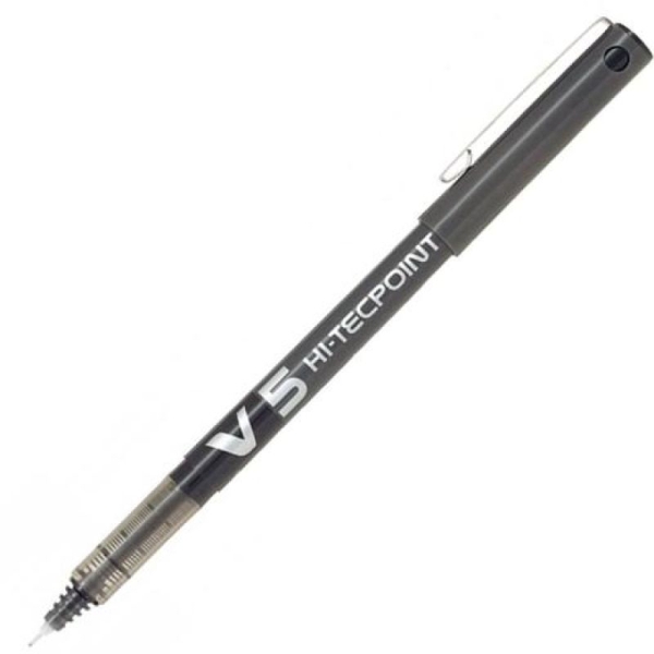Bolígrafo Roller Tinta Líquida V5 PILOT BX-V5-B - 0,5 mm · 12 Unidades · Negro
