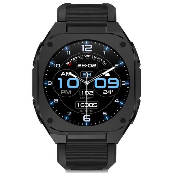 Smartwatch KSIX Zenthium - 1.32" LCD · IP68 · BT · Bat.300mAh · Negro