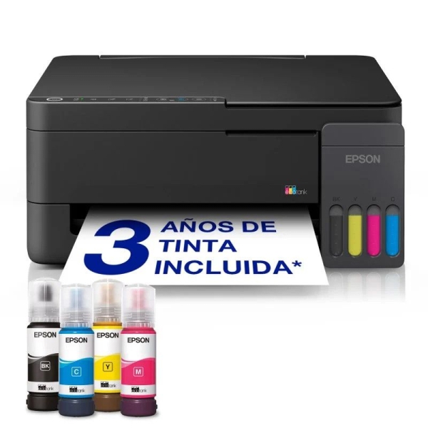 Impresora Multifunción Tinta EPSON Ecotank ET-2910 - Dúplex · 33PPM · 5760x1440 · 1200ppp · WiFi/Ethernet - Botella Epson 104