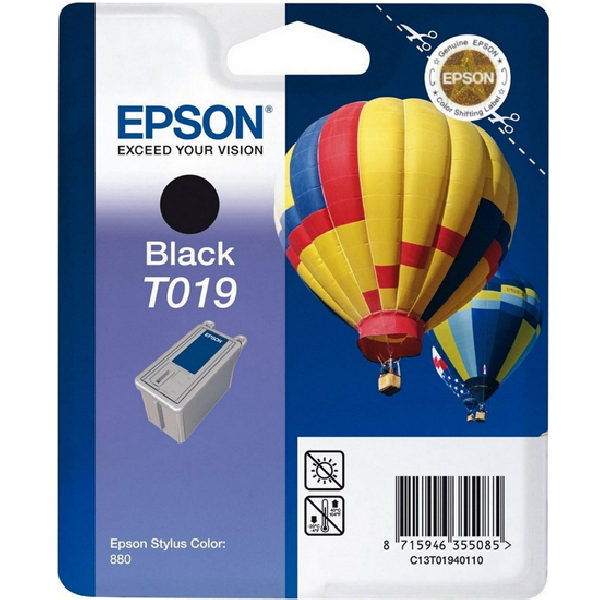 Cartucho Inkjet original C13T019401 epson negro