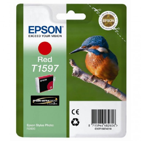 Cartucho Original EPSON T1597 Rojo - C13T15974010
