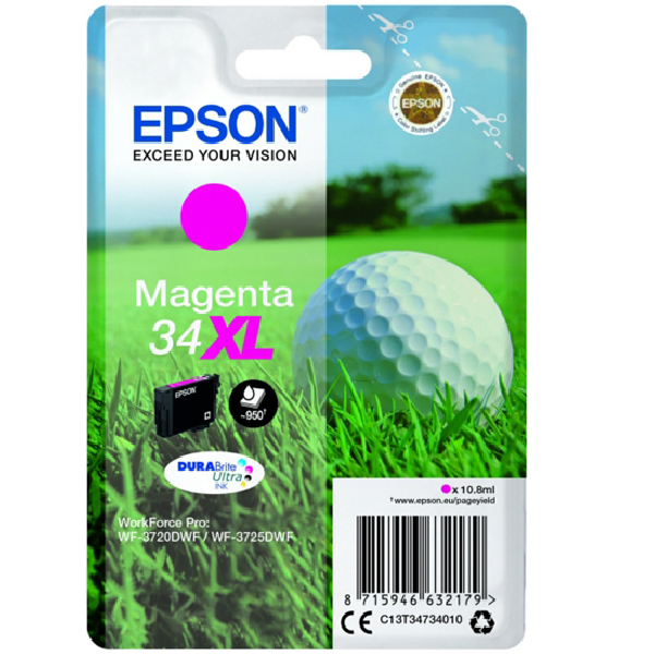 Cartucho Original EPSON 34XL Magenta - C13T34734010