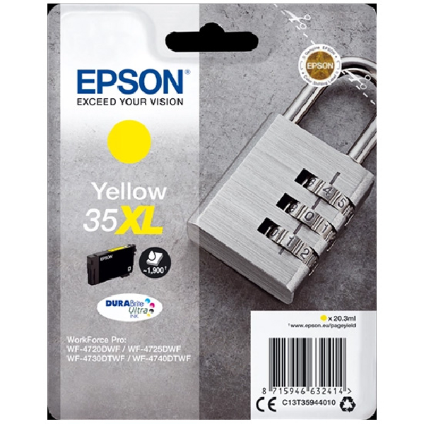 Cartucho Original EPSON 35XL Amarillo - C13T35944010