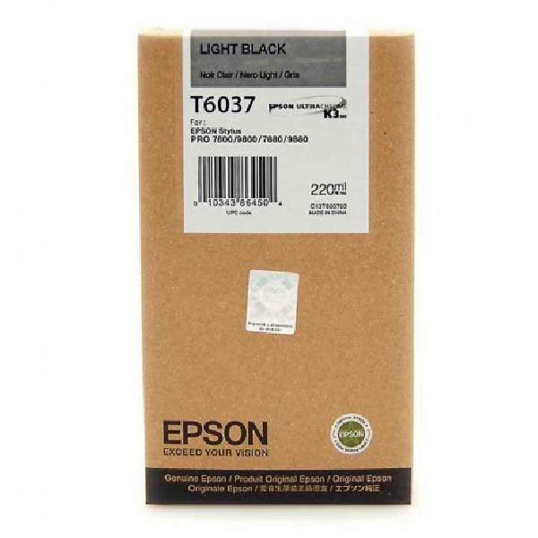 Cartucho Original EPSON T6037 Gris - C13T603700
