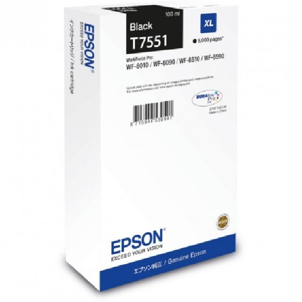 Cartucho Inkjet original C13T755140 epson negro