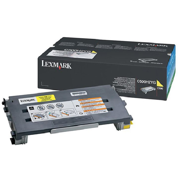 Toner original C500H2YG lexmark amarillo